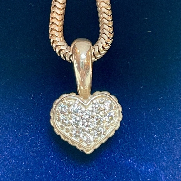 Stunning Lagos Reversible Diamond Heart Pendant Necklace – Model #16276 - Picture 1 of 9